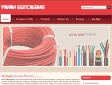 Tablet Screenshot of parikhswitchgears.net