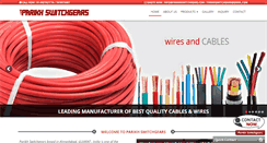 Desktop Screenshot of parikhswitchgears.com