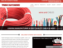 Tablet Screenshot of parikhswitchgears.com
